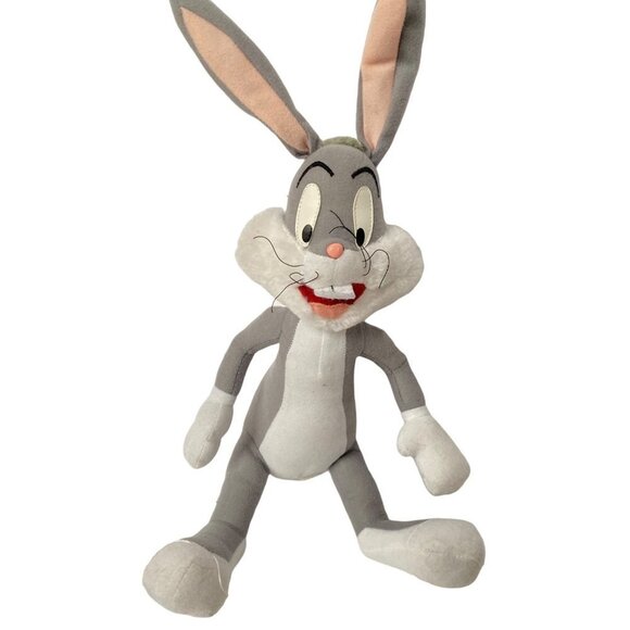 Looney Tunes Bugs Bunny Plush Stuffy Lovey Stuffed Toy Collectible Gray White - Picture 2 of 12